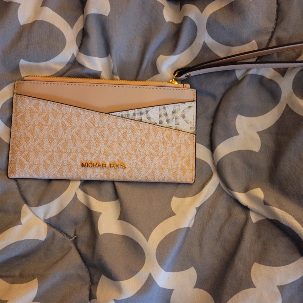 Jet Set Medium Color-Block Graphic Logo Crossover Wristlet